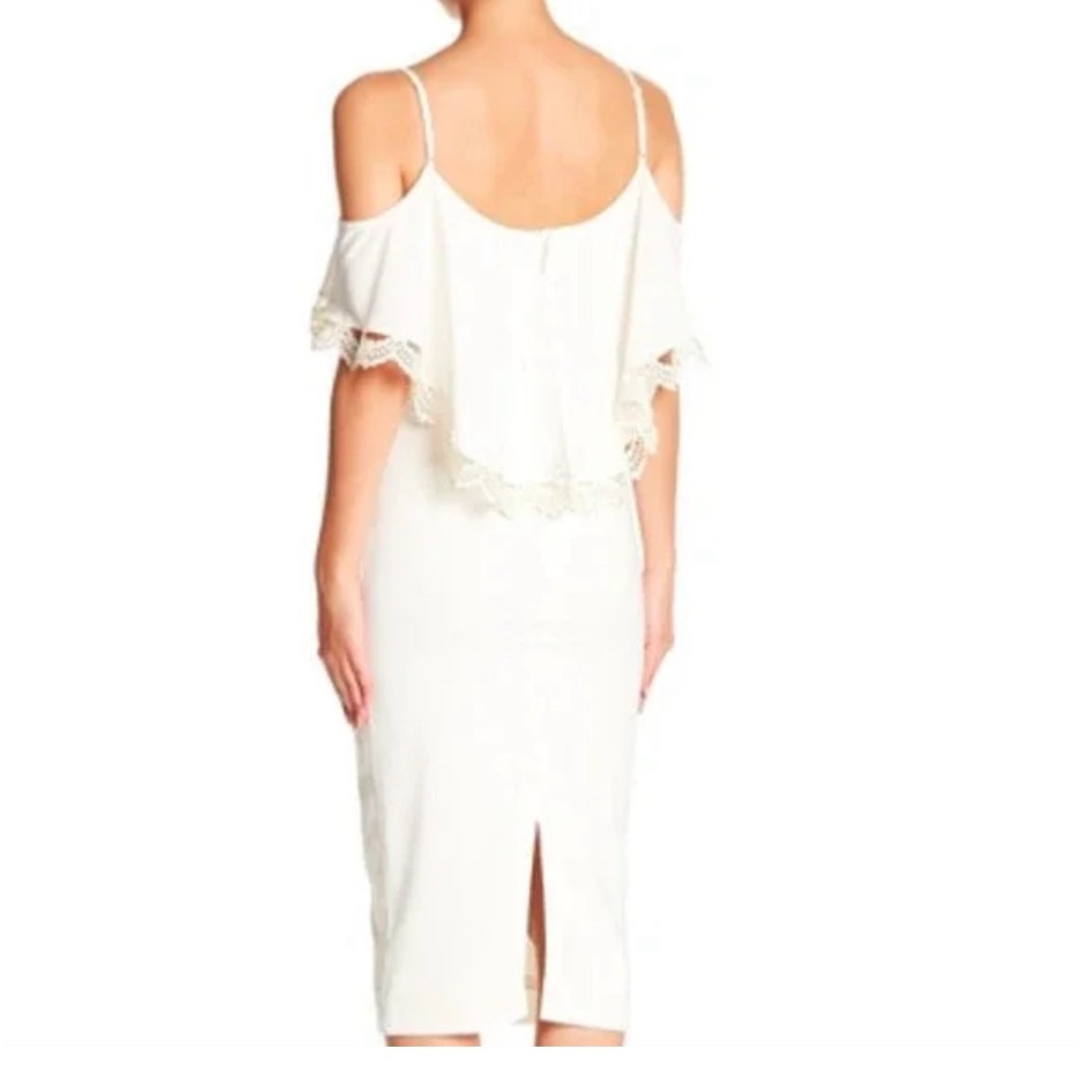 Dress The Population Formal White Dress Size L - Picture 8 of 8